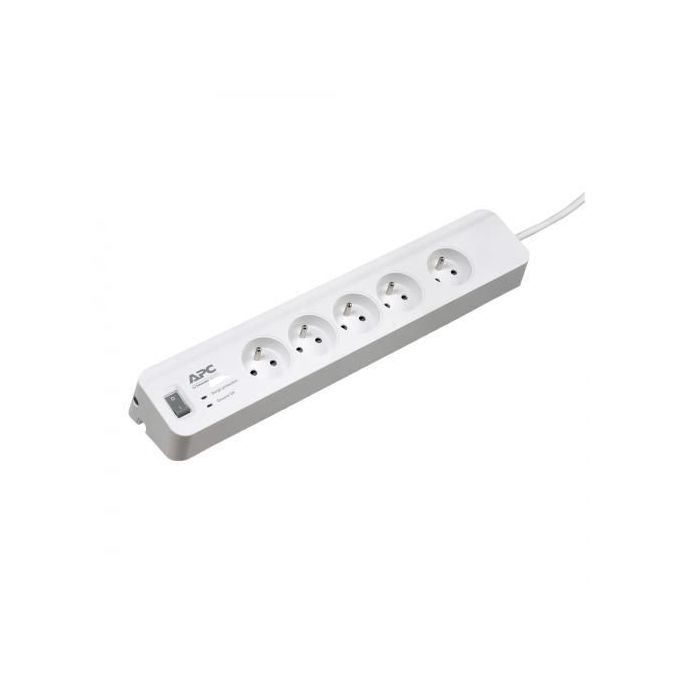 Apc Multiprise Parafoudre 5 Prises - (PM5-FR) - Blanc Apc Multiprise Parafoudre 5 Prises - (PM5-FR) - Blanc